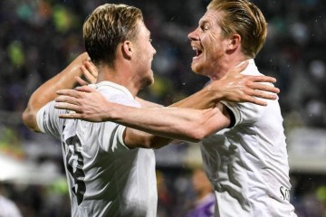 德布劳内点射!霍伊伦建功,那不勒斯3-1领跑意甲