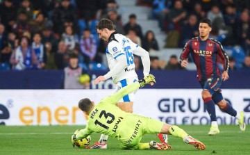 西甲第26轮：阿拉维斯客场0-2负于莱万特，最新积分榜变动解析