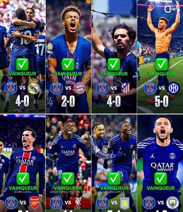 巴黎圣日耳曼本赛季无敌!横扫多支欧洲豪门